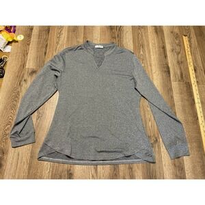 Coolrun Shirt, Women's Size Large, Gray, Long Sleeve, V-neck